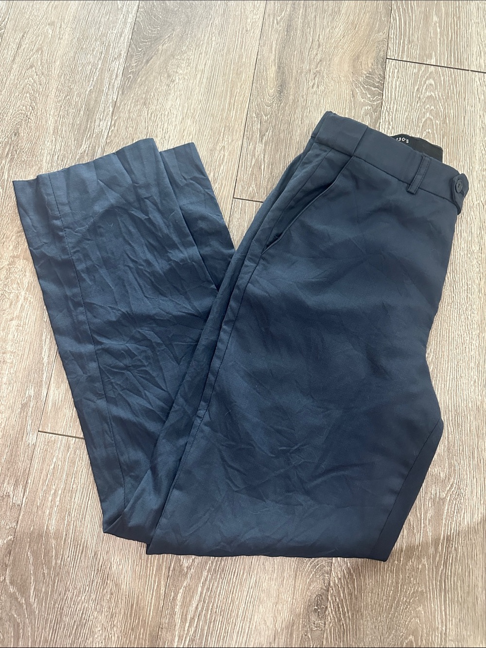 Men's Navy Dress Pants - Classic Tailored Styling